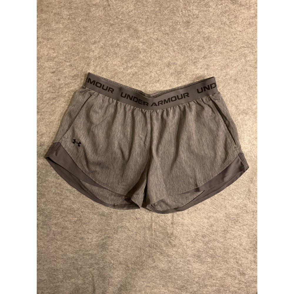 NWT Under Armour Tech Play Up Twist Shorts Gray Women's Medium 1390380-025